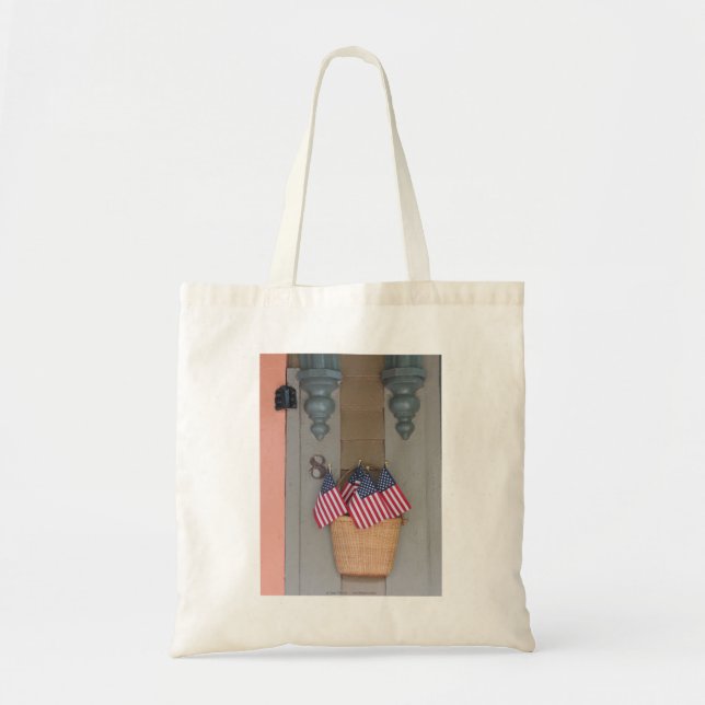 Basket of Flags - Martha's Vineyard Tote Bag (Front)