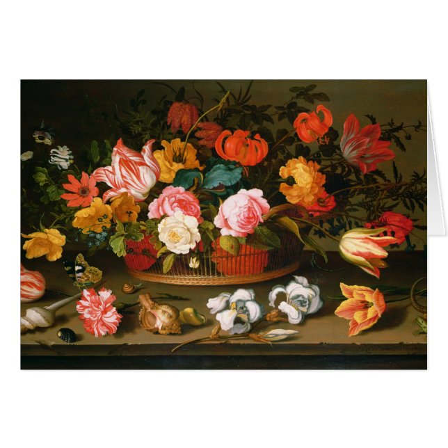 Basket of flowers, 1625 (Front Horizontal)