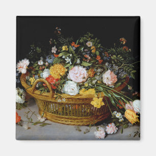 Basket of Flowers, Jan Brueghel the Younger Magnet