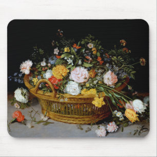 Basket of Flowers, Jan Brueghel the Younger Mouse Pad