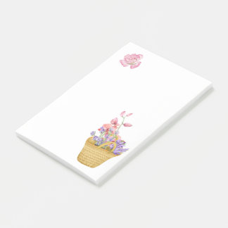 Basket of Flowers Post-it Notes