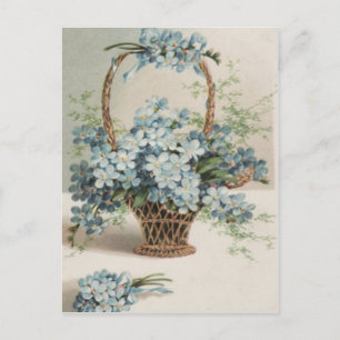 Basket of Forget-Me-Nots Mother's Day Card