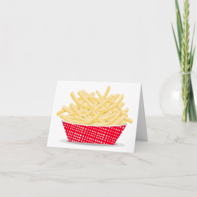 Basket Of French Fries Food Note Cards (Creator Uploaded)