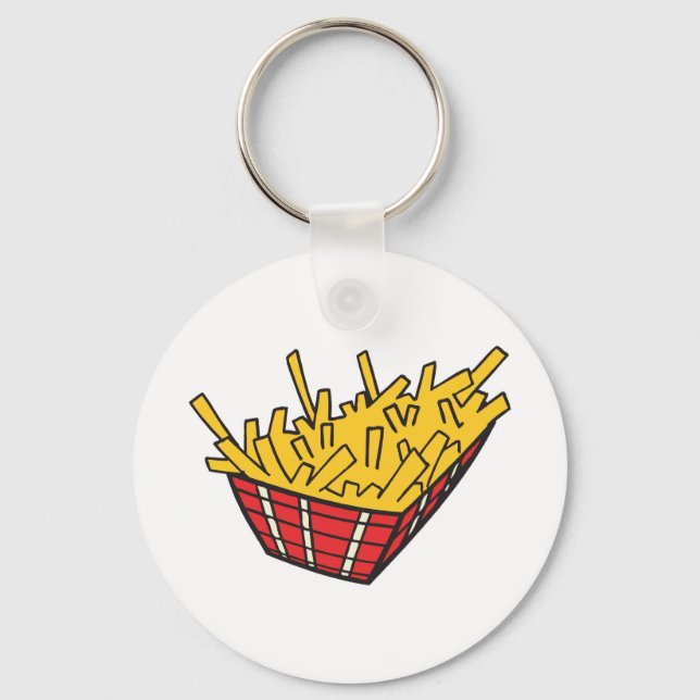 basket of french fries key ring (Front)