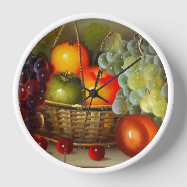 BASKET OF FRUIT CLOCK (Front)