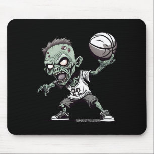 Basket Of The Undead -zombie Basketball Design Mouse Pad