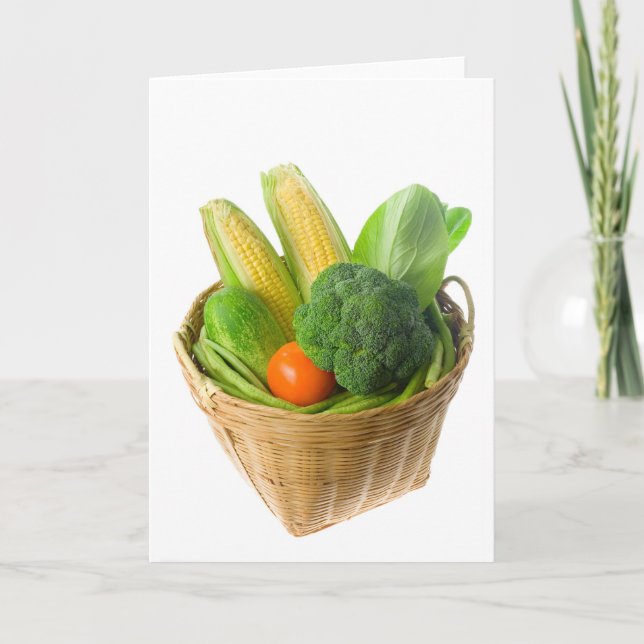 Basket of vegetables card (Front)