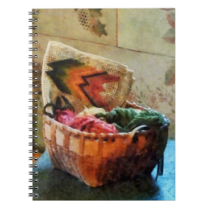 Basket of Yarn and Tapestry Notebook
