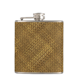 Basket Texture Hip Flask