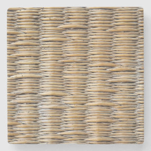 Basket Weave Macro Stone Coaster