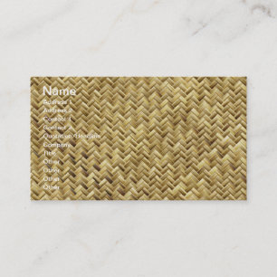 Basket weave pattern texture business card