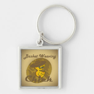 Basket Weaving Chick #6 Key Ring