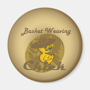 Basket Weaving Chick #6 Magnet