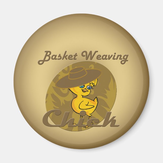 Basket Weaving Chick #6 Magnet (Front)