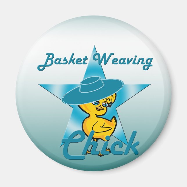 Basket Weaving Chick #7 Magnet (Front)