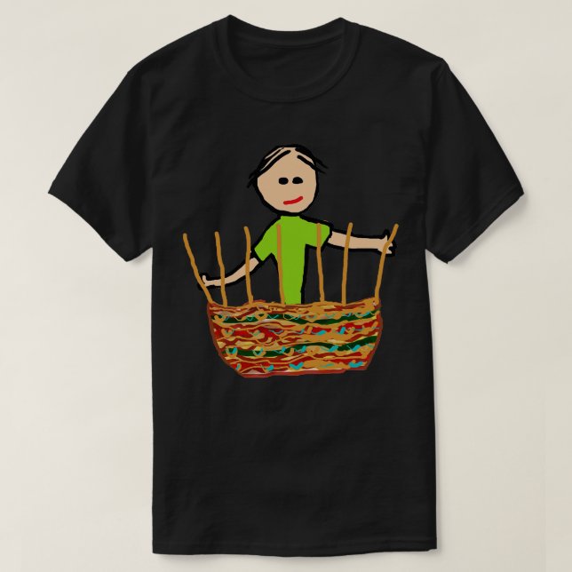 Basket Weaving T-Shirt (Design Front)