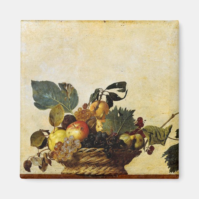 Basket with Fruit, Caravaggio Magnet (Front)