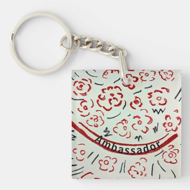 Basket with Handle Key Ring (Front)