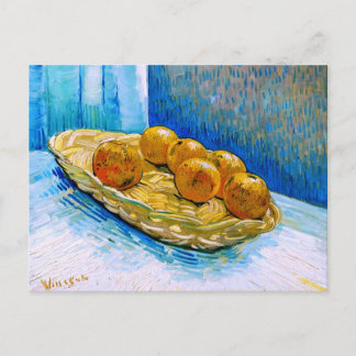 Basket with Six Oranges Van Gogh Fine Art Postcard