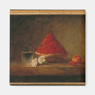 Basket with Wild Strawberries, c.1761 Magnet