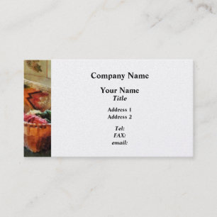 Basket With Yarn and Tapestry - Platinum Business Card