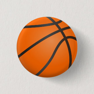 Basketbal, balsport, team sport. 3 cm round badge