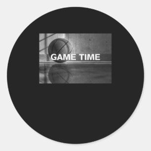 Basketball3 classic round sticker