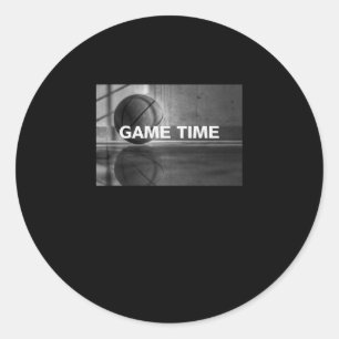 Basketball3 classic round sticker