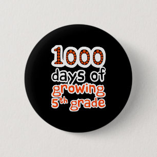 Basketball 1000th Grade Sport 1000 5th Day Days Gr 6 Cm Round Badge