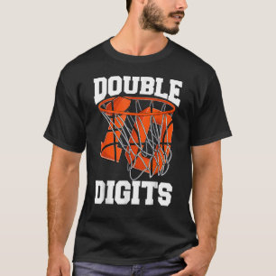 Basketball 10 Year Old Birthday Boy Double Digits T-Shirt