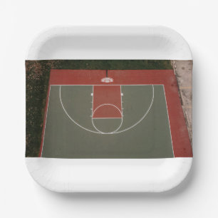 Basketball 111 paper plate