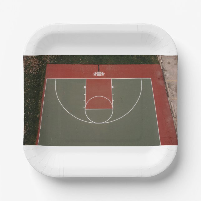 Basketball 111 paper plate (Front)