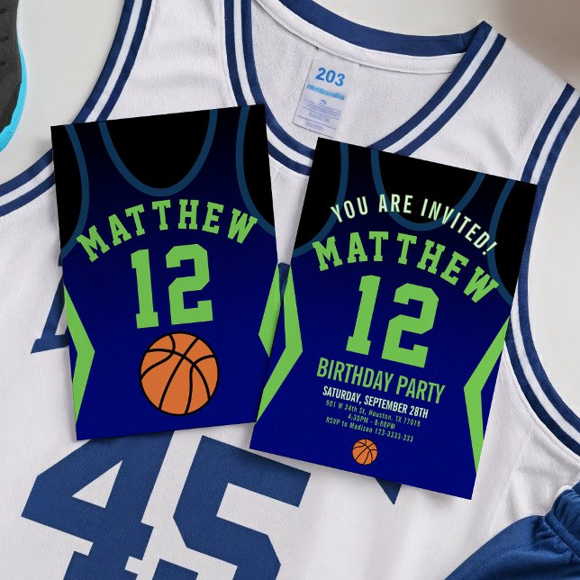 Basketball 12 Birthday Invitation  (Creator Uploaded)