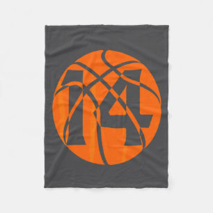 Basketball 14 Year Old Birthday Players Team Men W Fleece Blanket