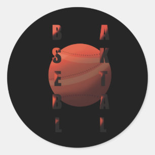Basketball 17 classic round sticker