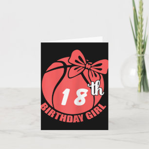 Basketball 18th Birthday Basketball Player Card