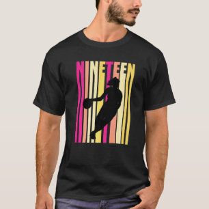 Basketball 19th Birthday Womens Retro 19 Nineteent T-Shirt