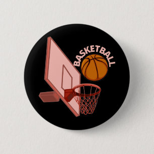Basketball 2  6 cm round badge