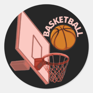 Basketball 2  classic round sticker