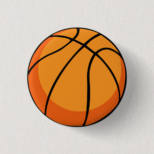 Basketball 3 Cm Round Badge