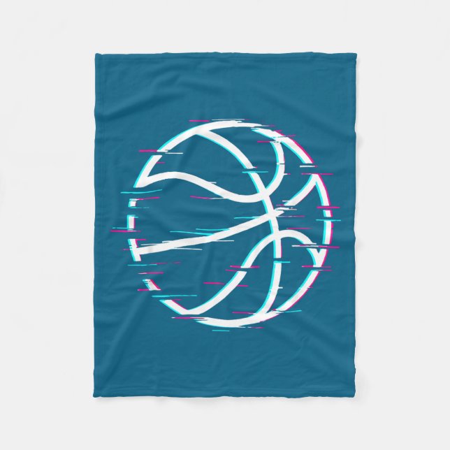 Basketball 3 fleece blanket (Front)