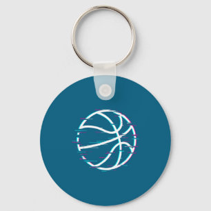 Basketball 3 Illustration Key Ring