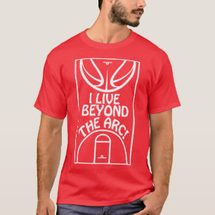 Basketball 3 Point Shooter Beyond the Arc Three Po T-Shirt