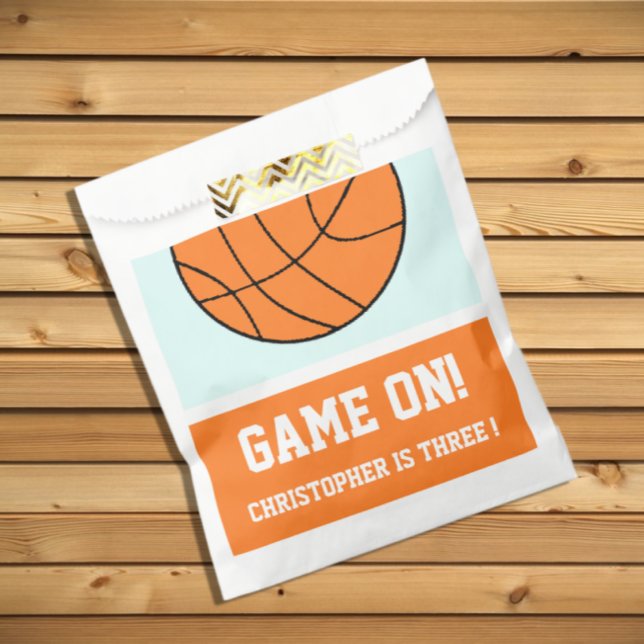 Basketball 3rd Birthday Favour Bag (Creator Uploaded)