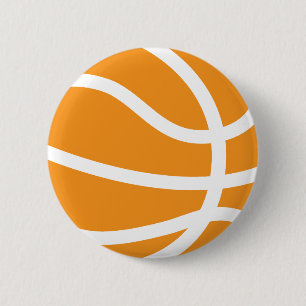 basketball 6 cm round badge