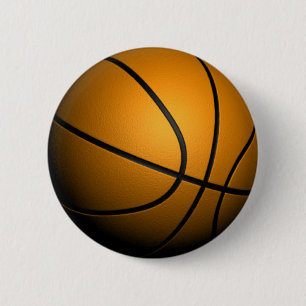 Basketball 6 Cm Round Badge
