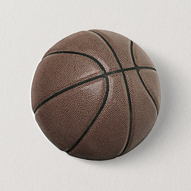 Basketball 6 Cm Round Badge (Front)