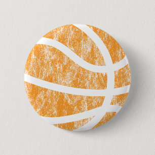 basketball 6 cm round badge
