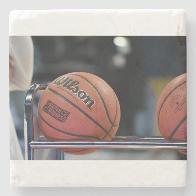 Basketball 73 stone coaster (Front)