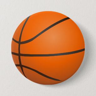 Basketball 7.5 Cm Round Badge